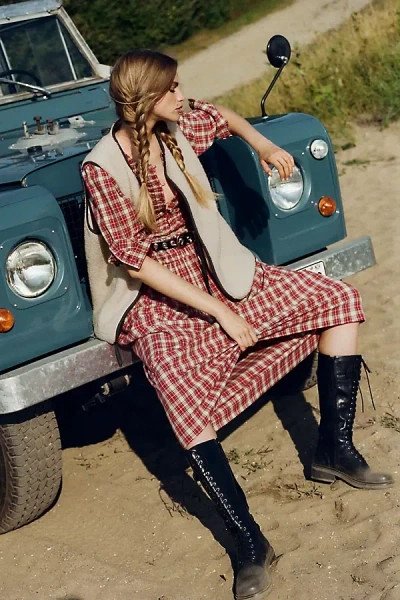 Vagabond Shoemakers Vagabond Karlie Lace-up Moto Boots In Multi