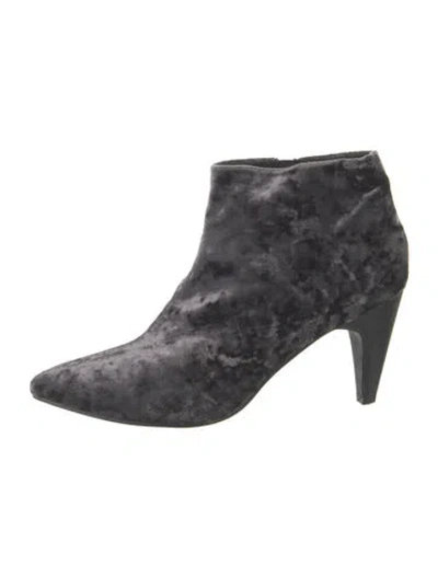 Pre-owned Vagabond Shoemakers Velvet Boots In Black