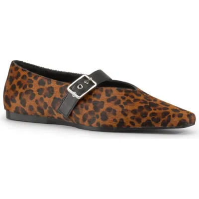Vagabond Shoemakers Wioletta Genuine Calf Hair Flat In Multi Brown