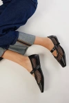 Vagabond Shoemakers Wioletta Wide Strap Mesh Ballet Flats In Black