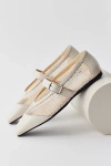 Vagabond Shoemakers Wioletta Mesh Ballet Flat In Cream, Women's At Urban Outfitters