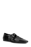 Vagabond Shoemakers Wioletta Wide Strap Mesh Ballet Flats In Black