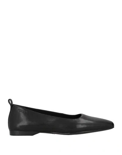 Vagabond Shoemakers Woman Ballet Flats Black Size 7 Leather