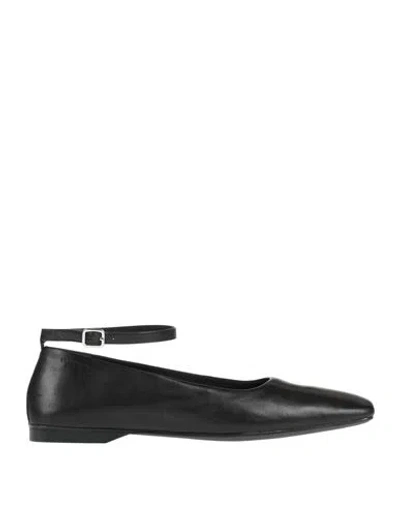Vagabond Shoemakers Woman Ballet Flats Black Size 8.5 Leather In Multi