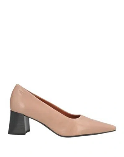 Vagabond Shoemakers Woman Pumps Light Brown Size 7 Leather In Sand