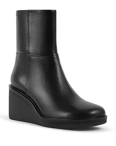 Vagabond Shoemakers Womens Deena Round-toe Leather Ankle Boot Blac In Black