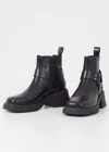 Vagabond Shoemakers Women's Dorah Ankle Harness Moto Boot In Black In Black