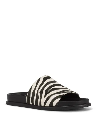 VAGABOND SHOEMAKERS WOMEN'S EFFIE WOVEN LEATHER SLIDE SANDALS