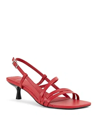 Vagabond Shoemakers Jonna Slingback Kitten Heel Sandal In Bright Red