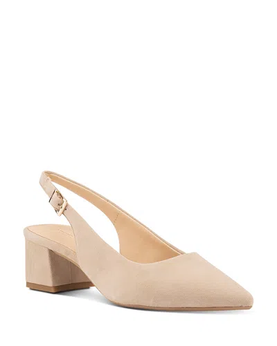 Vagabond Shoemakers Marta Suede Slingback Pump In Nude