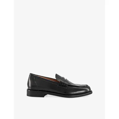 Vagabond Shoemakers Womens Black Polished Leather Linn Leather Loafers Eur 39 / 6 Uk
