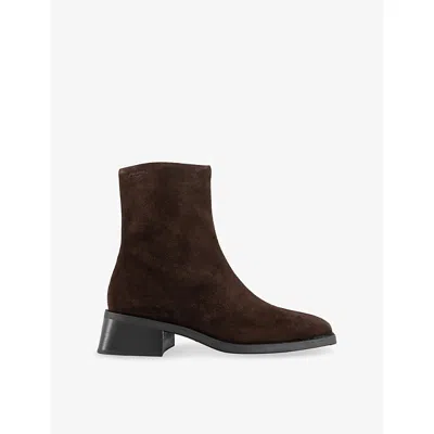 Vagabond Shoemakers Womens Java Suede Blanca Suede Heeled Ankle Boots Eur 40 / 7 Uk In Brown
