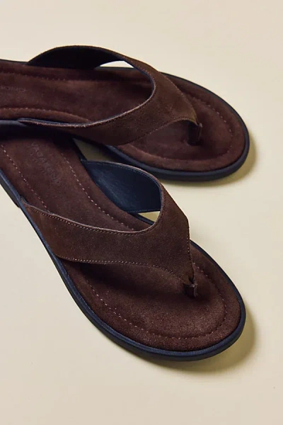 Vagabond Shoemakers Zaida Suede Thong Sandal In Java, Women's At Urban Outfitters In Brown