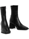 Vagabond Square-toe Block-heel Boots In Black