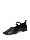 Vagabond Square-toe Buckle Flats In Black