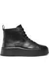 Vagabond Stacy Lace-up Platform Boots In Black