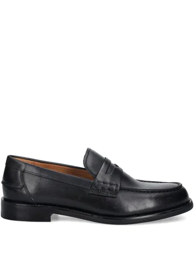 Vagabond Steven Leather Loafers In Blue
