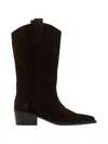 Vagabond Pointed-toe Western-style Boots In Brown
