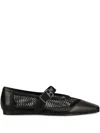 Vagabond Wioletta Buckle-fastening Mesh Ballet Flats In Multi