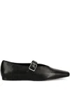 Vagabond Wioletta Buckle-strap Pointed Ballet Flats