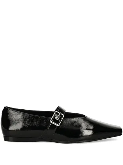 Vagabond Wioletta Buckle-fastening Ballet Flats In Black