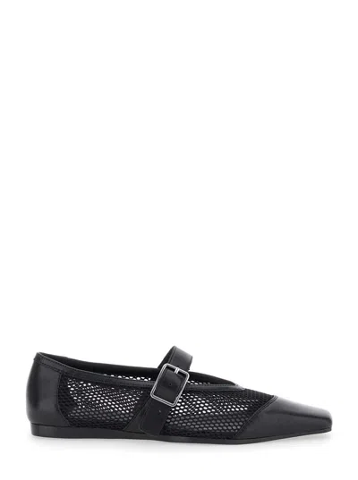 Vagabond Wioletta Buckle-fastening Mesh Ballet Flats In Multi