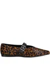 Vagabond Wioletta Leopard-print Buckled Ballet Flats In Multi