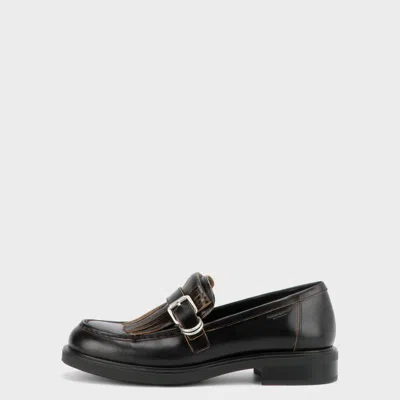 Vagabond Women's Black, Leather/contrast Edges