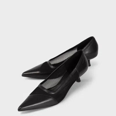 Vagabond Women's Black Leather/mesh