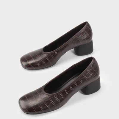 Vagabond Women's Brown Embossed Leather In Black