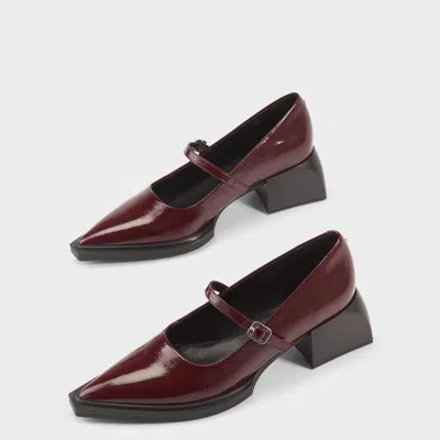 Vagabond Women's Red Patent Leather In Burgundy