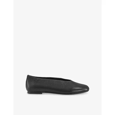 Vagabond Shoemakers Aleya Leather Ballet Flats In Black