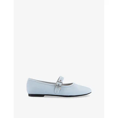 Vagabond Womens Blue Jolin Suede Ballet Flats Eur 38/5 Uk