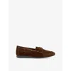Vagabond Womens  Hillary Suede Boat Shoes In Cocoa Brown