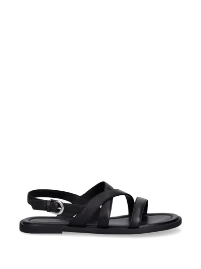 Vagabond Zaida Crossover-strap Buckled Sandals In Black