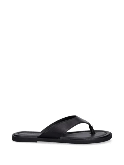 Vagabond Shoemakers Zaida Leather Flip Flops In Black