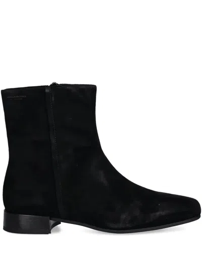 Vagabond Zip-up Ankle Boots In Black