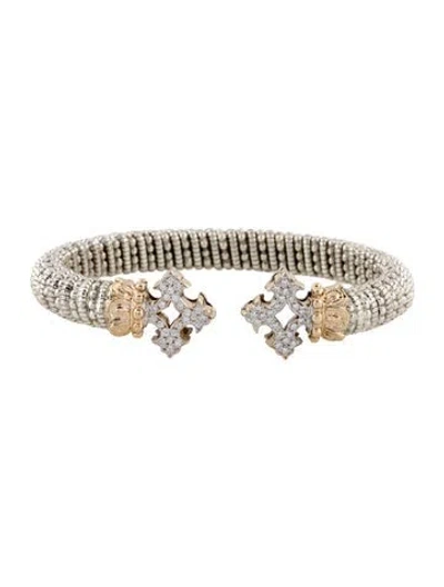 Pre-owned Vahan Diamond Cuff Bracelet, 6.5" In Multi