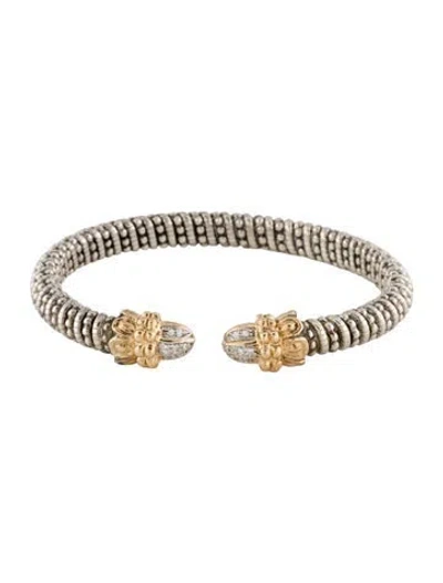 Pre-owned Vahan Diamond Flex Cuff, 6.5" In Multi