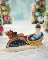 Vaillancourt Folk Art Santa In Sleigh Christmas Figurine - 40th Edition