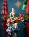 Vaillancourt Folk Art Santa On Mule Christmas Figurine