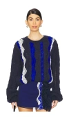 Vaillant Cable Knit Sweater In Nuit