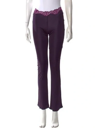 Pre-owned Vaillant Flared Pants In Purple