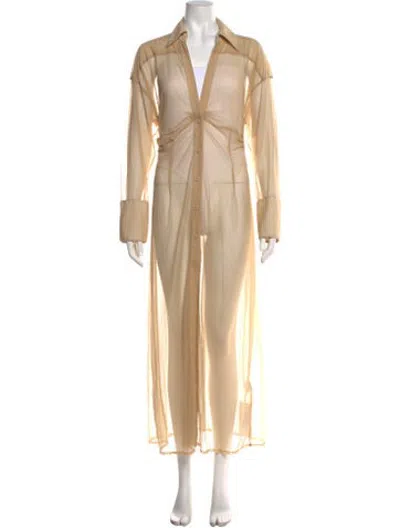 Pre-owned Vaillant Long Dress In Neutrals