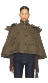 Vaillant Military Cropped Trench In Brown
