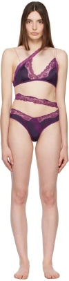 Vaillant Purple Asymmetric Briefs In Ametyst