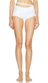 VAILLANT RIBBED JERSEY MINI SHORT WITH ASYMMETRIC LACE WAIST