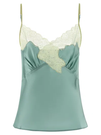 Vaillant Signature Lace Tops Light Blue In Green