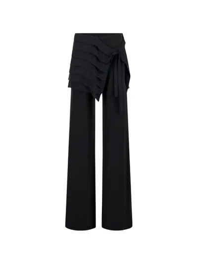 Vaillant Studio Backstage Fit-and-flare Trousers In Black