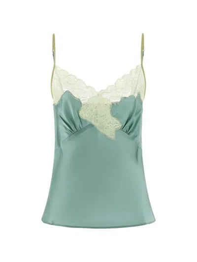 Vaillant Studio Lace-detail Top In Green